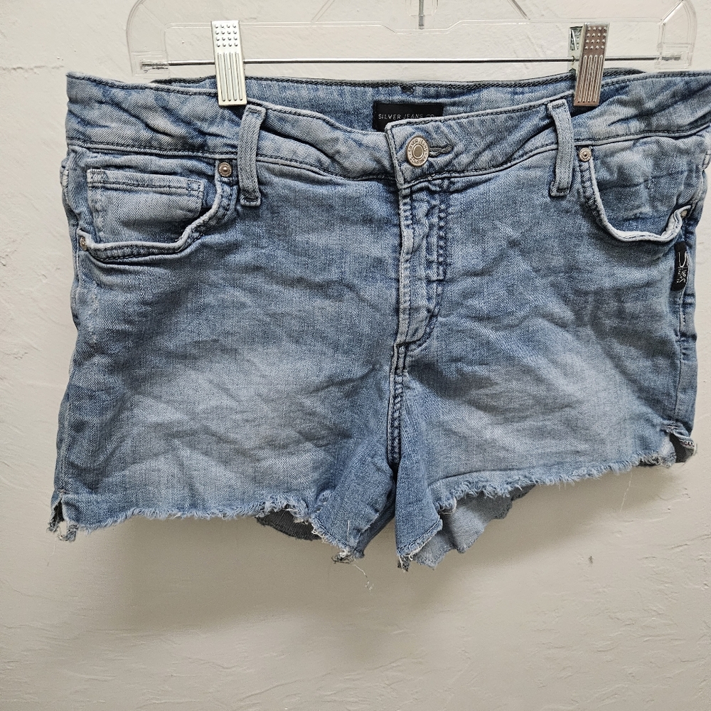 Silver Jean shorts
